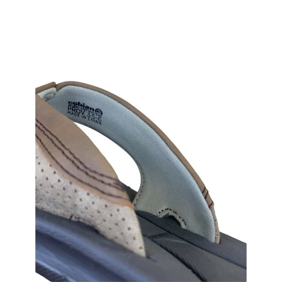 Cobian Floater Flip Flop Sandals Mocha Brown Black Mens Size S 3.5-6 - Picture 8 of 8